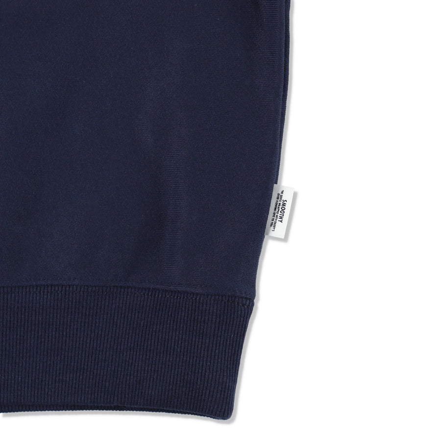 SMOOTHY x WDS CREW NECK SWEAT SHIRT / NAVY