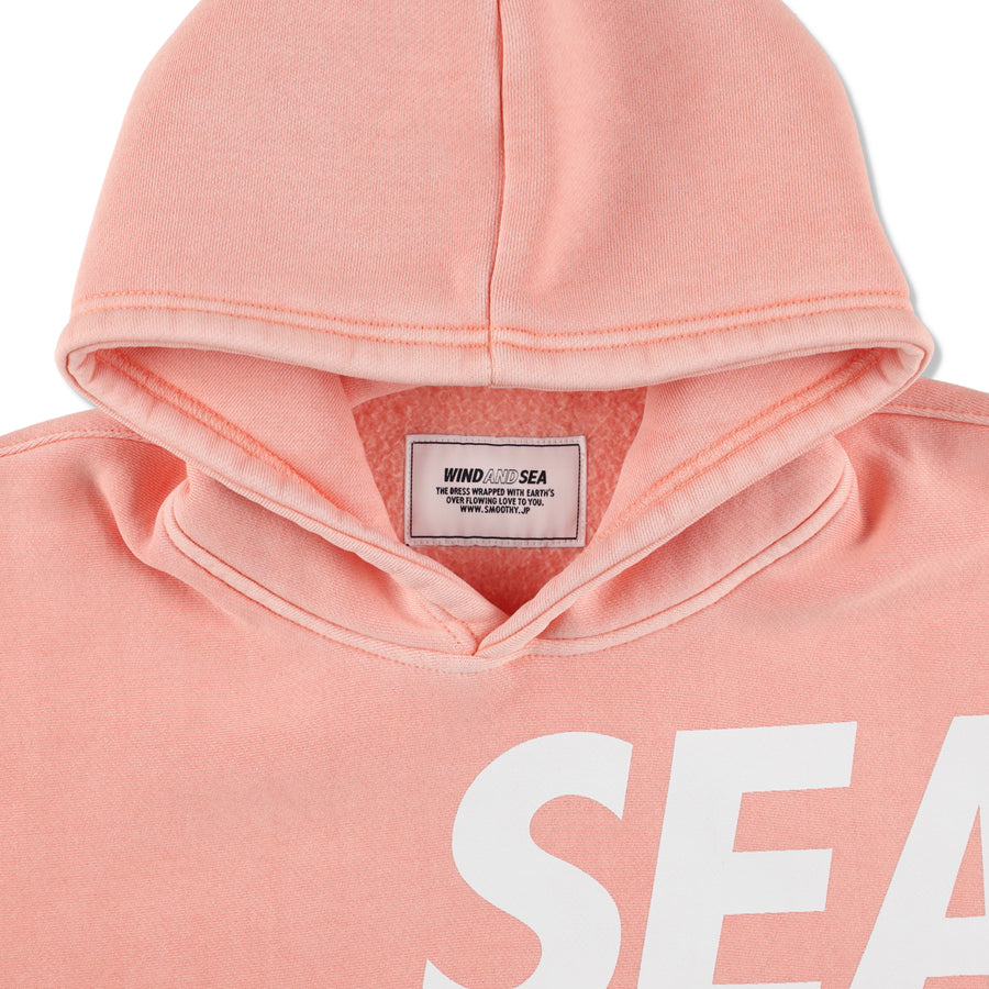 SMOOTHY x WDS SEA PIGMENT HOODIE / PINK