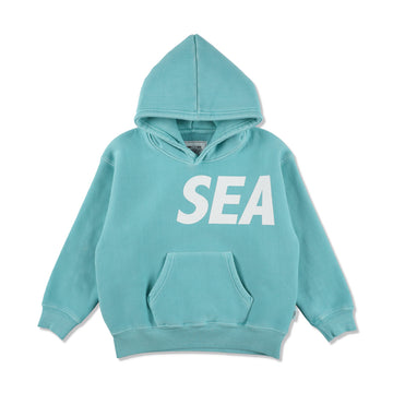 SMOOTHY x WDS SEA PIGMENT HOODIE / SAX