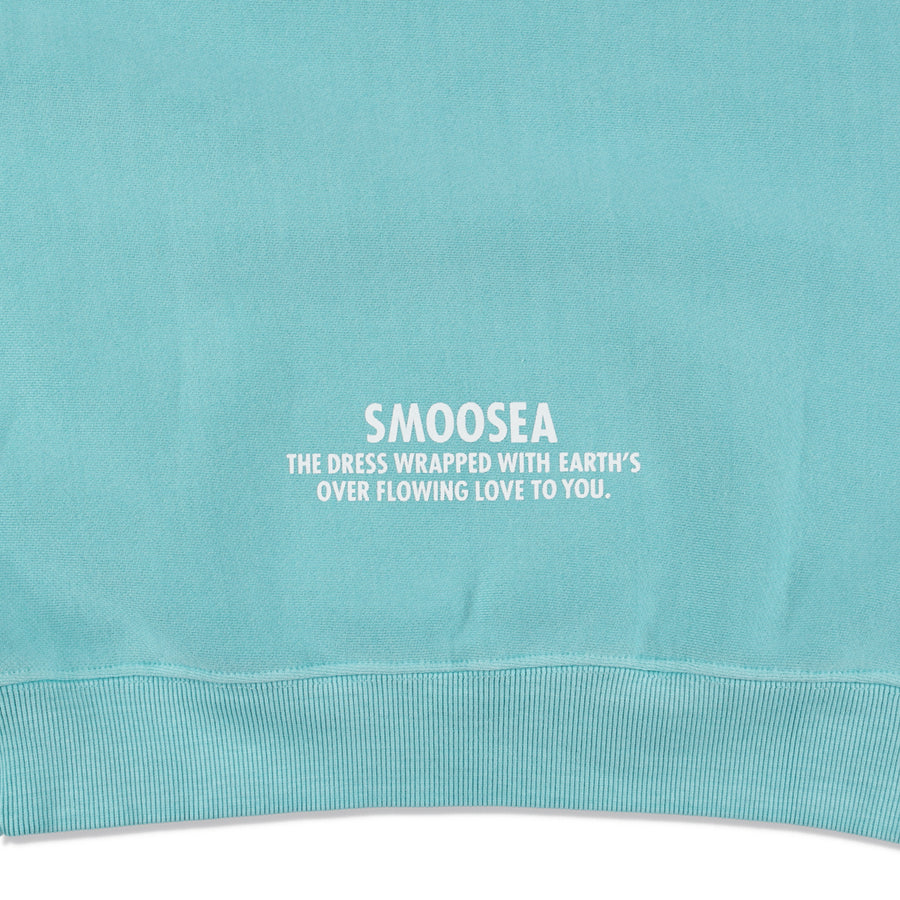 SMOOTHY x WDS SEA PIGMENT HOODIE / SAX