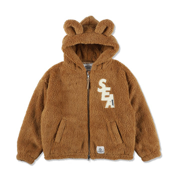 SMOOTHY x WDS BOA ZIP HOODIE / CAMEL