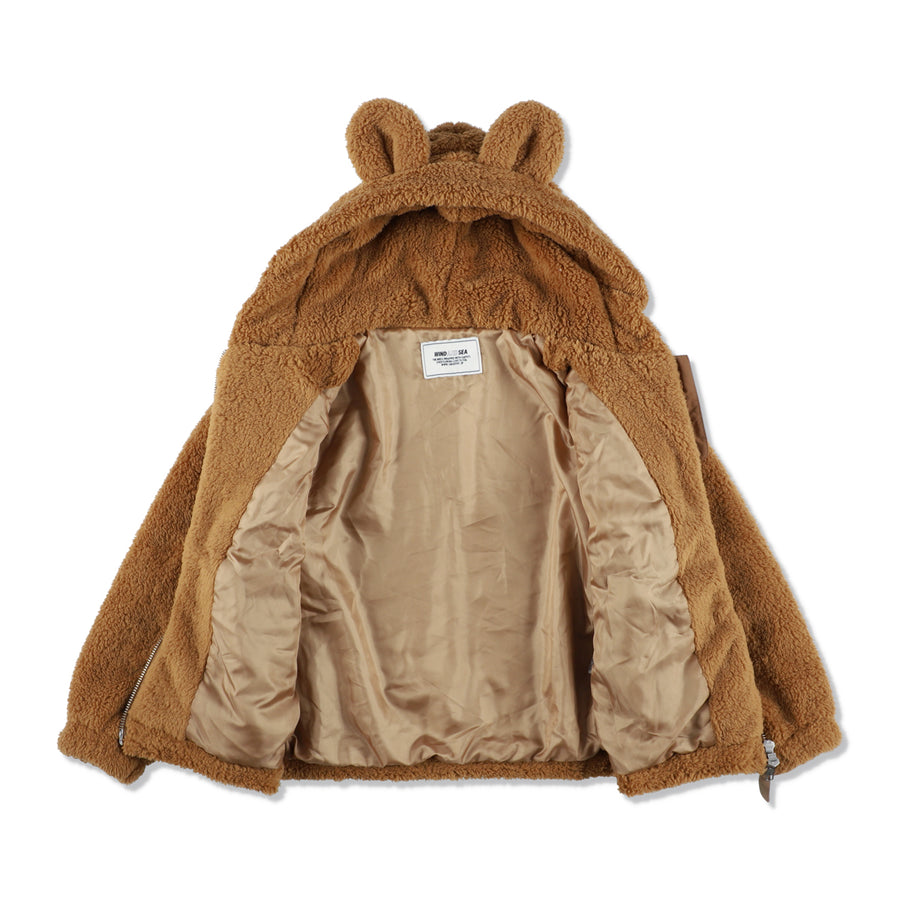 SMOOTHY x WDS BOA ZIP HOODIE / CAMEL