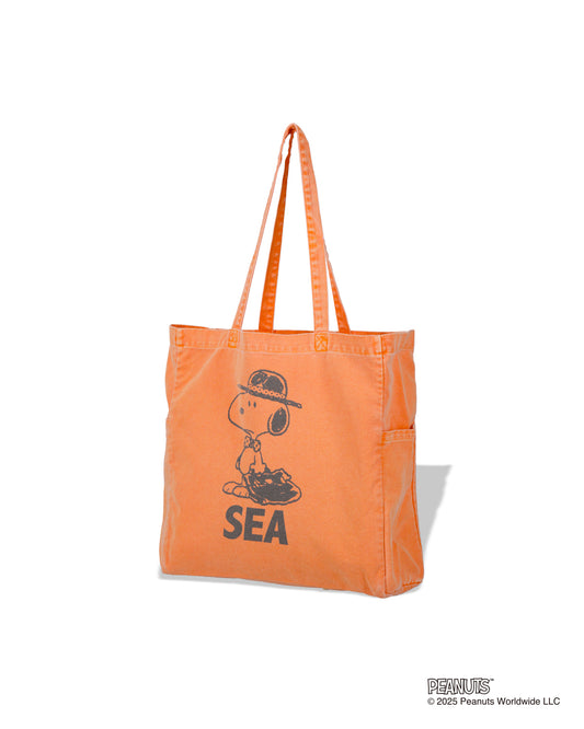 SMOOTHY x WDS Snoopy Pigment Tote Bag