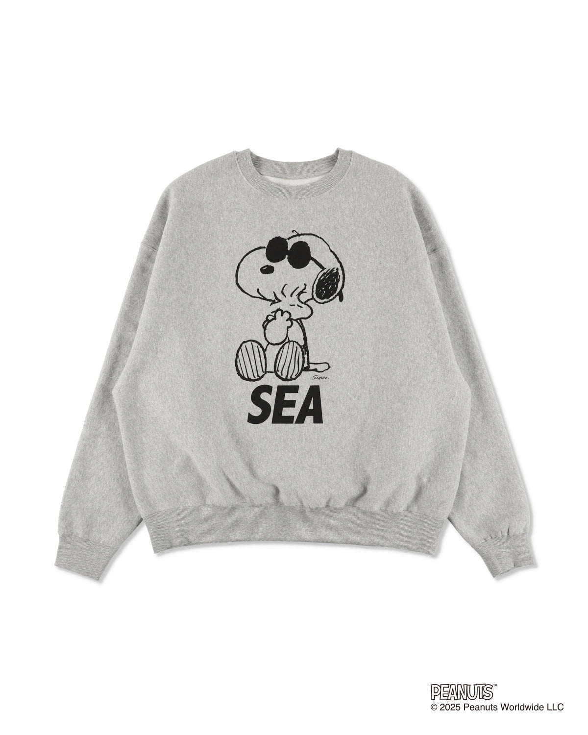 SMOOTHY x WDS  Snoopy Pigment Crewneck Sweatshirt