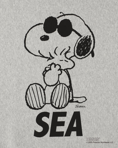 SMOOTHY x WDS  Snoopy Pigment Crewneck Sweatshirt