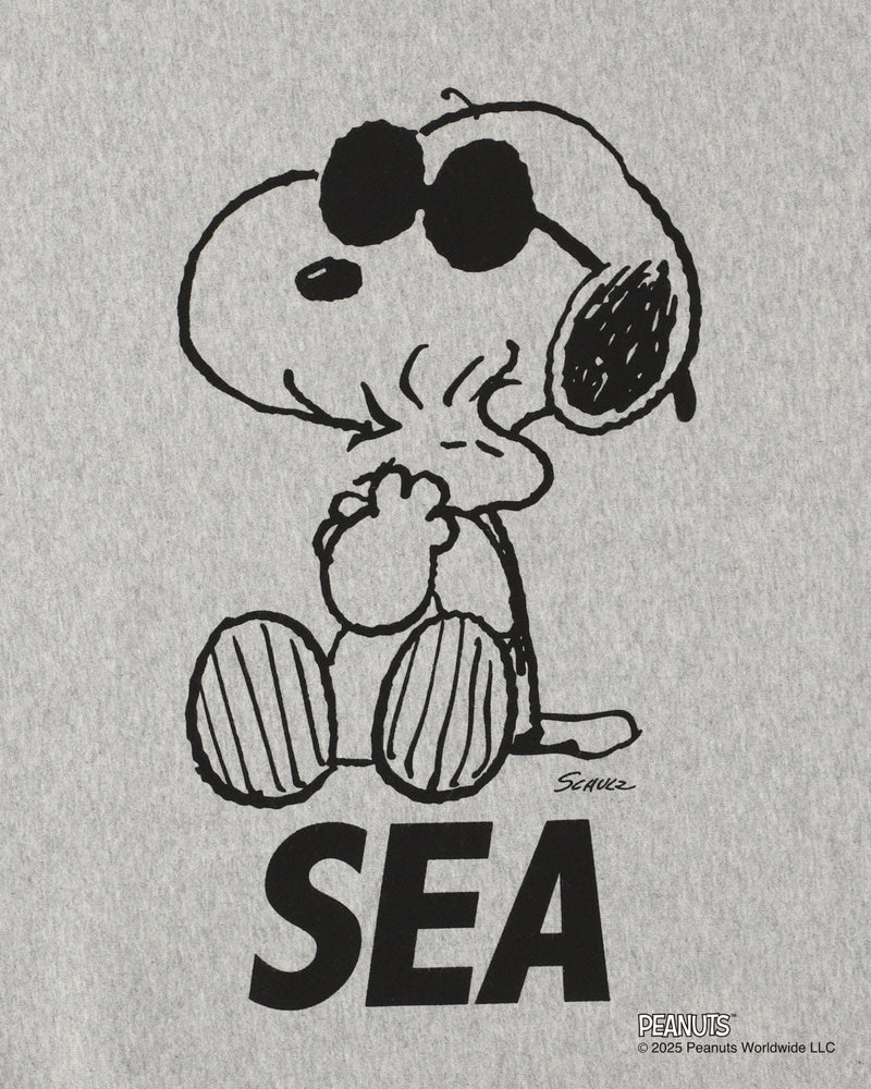 SMOOTHY x WDS  Snoopy Pigment Crewneck Sweatshirt