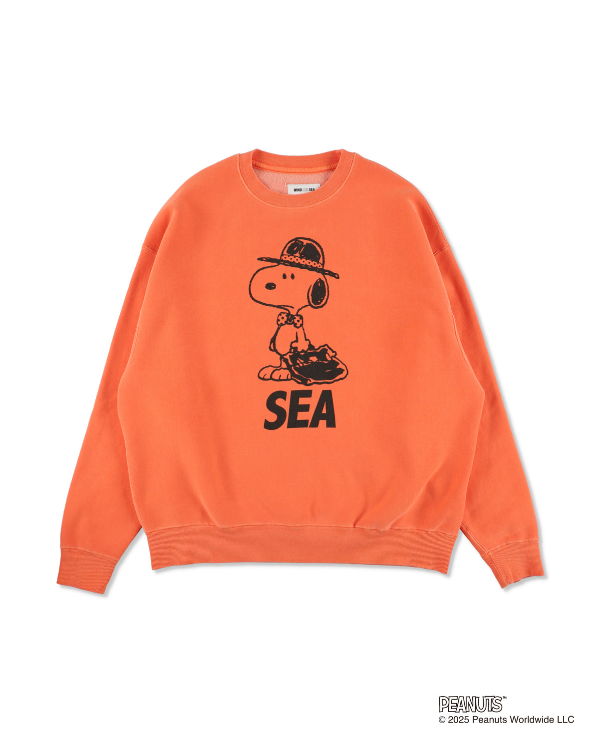 SMOOTHY x WDS  Snoopy Pigment Crewneck Sweatshirt