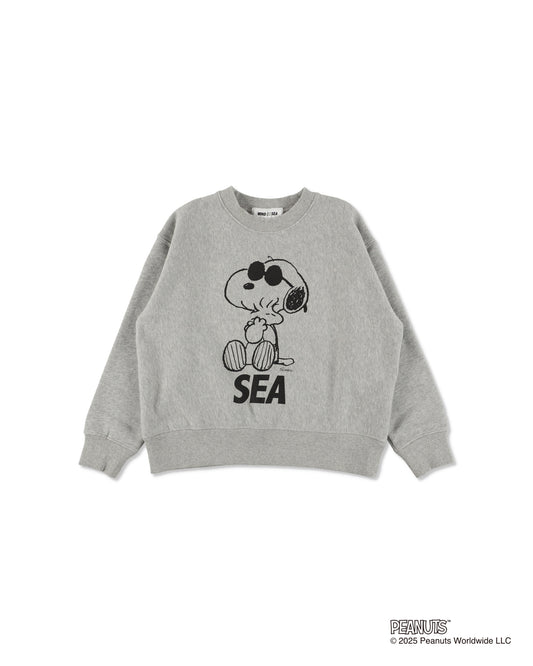 SMOOTHY x WDS Snoopy Washed Kids Crewneck Sweatshirt