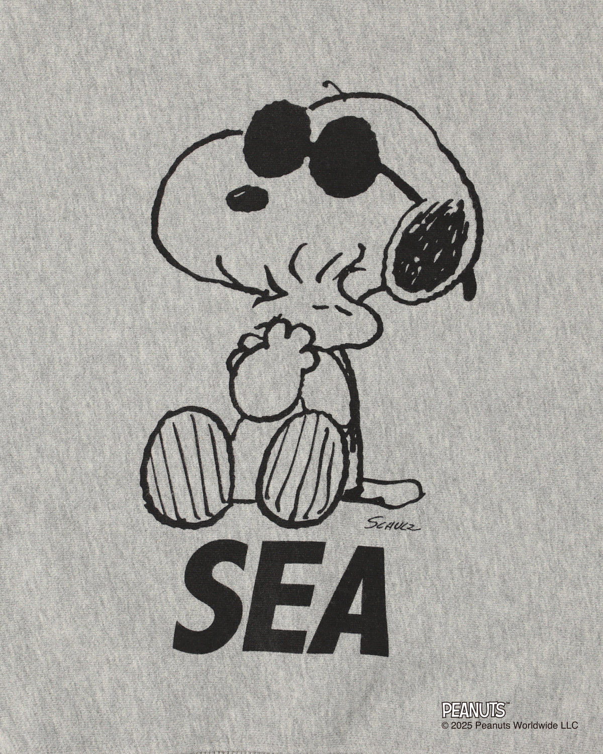 SMOOTHY x WDS Snoopy Washed Kids Crewneck Sweatshirt