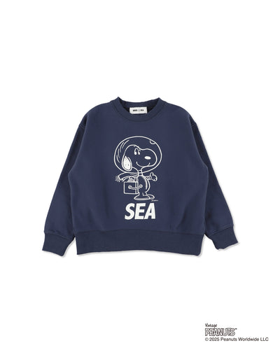 SMOOTHY x WDS Snoopy Washed Kids Crewneck Sweatshirt
