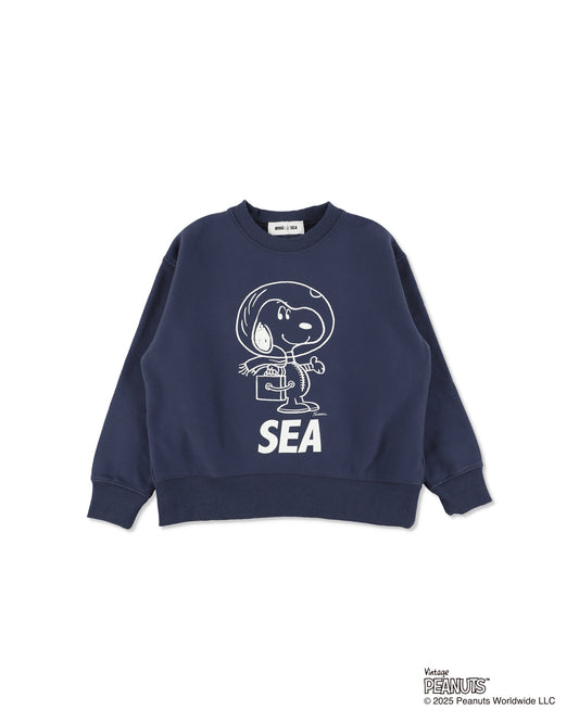 SMOOTHY x WDS Snoopy Washed Kids Crewneck Sweatshirt
