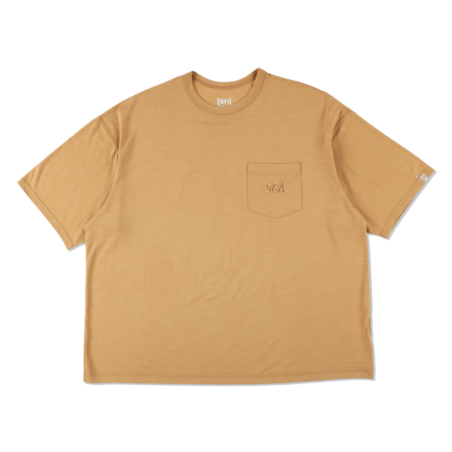 SN x WDS POCKET TEE / KHAKI