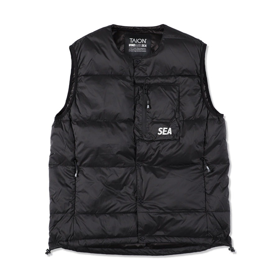 TAION x WDS INNER DOWN VEST / BLACK