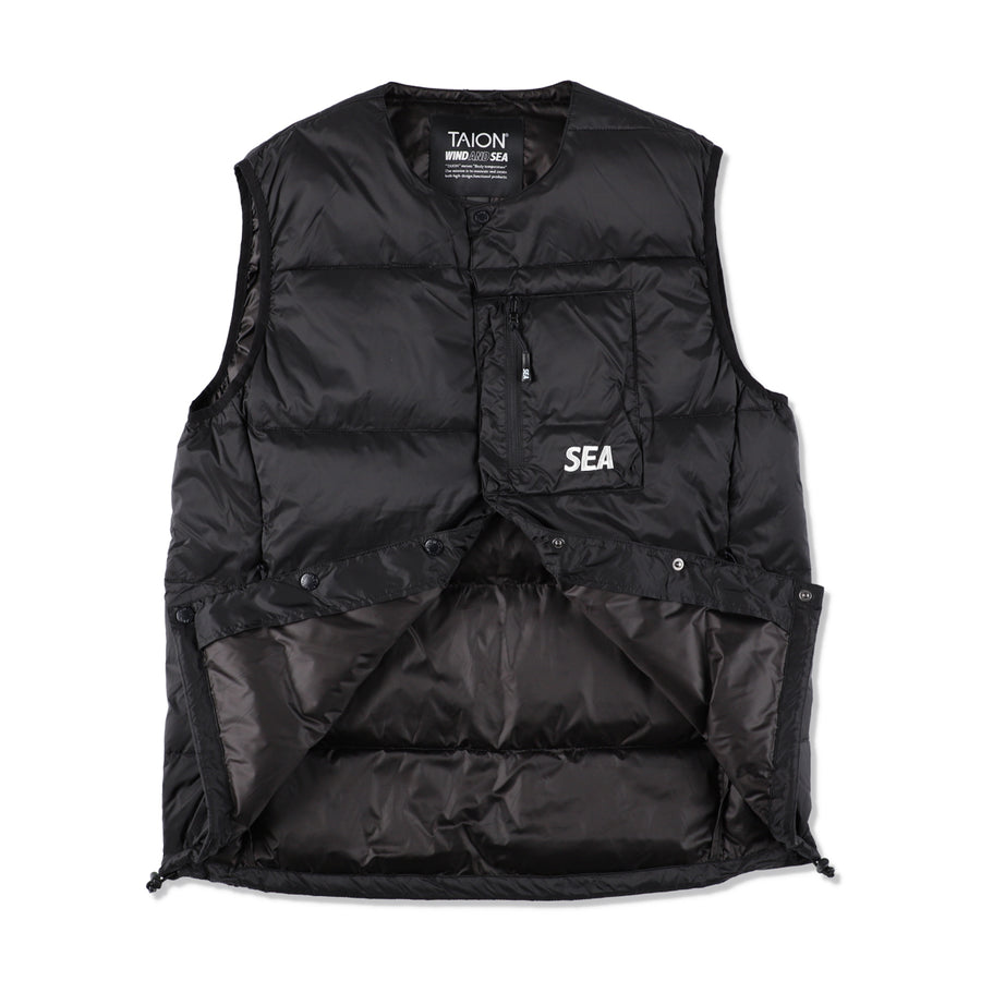 TAION x WDS INNER DOWN VEST / BLACK