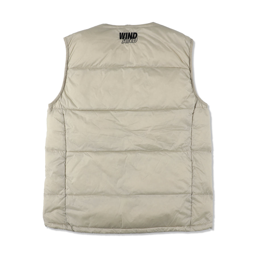 TAION x WDS INNER DOWN VEST / ICE_GRAY