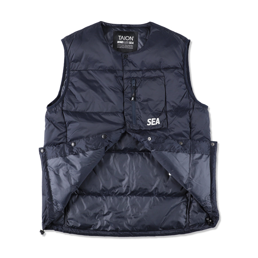 TAION x WDS INNER DOWN VEST / NAVY