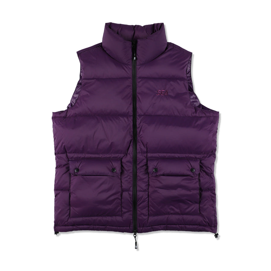 TAION x WDS VOLUME DOWN VEST / D_PURPLE