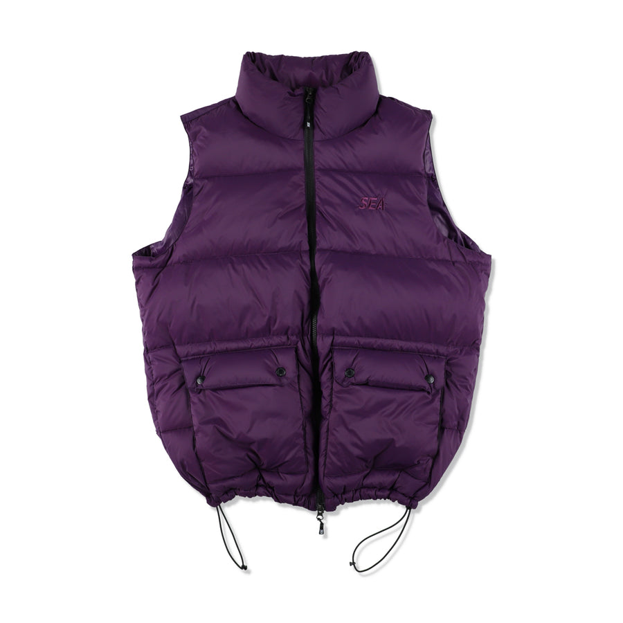 TAION x WDS VOLUME DOWN VEST / D_PURPLE