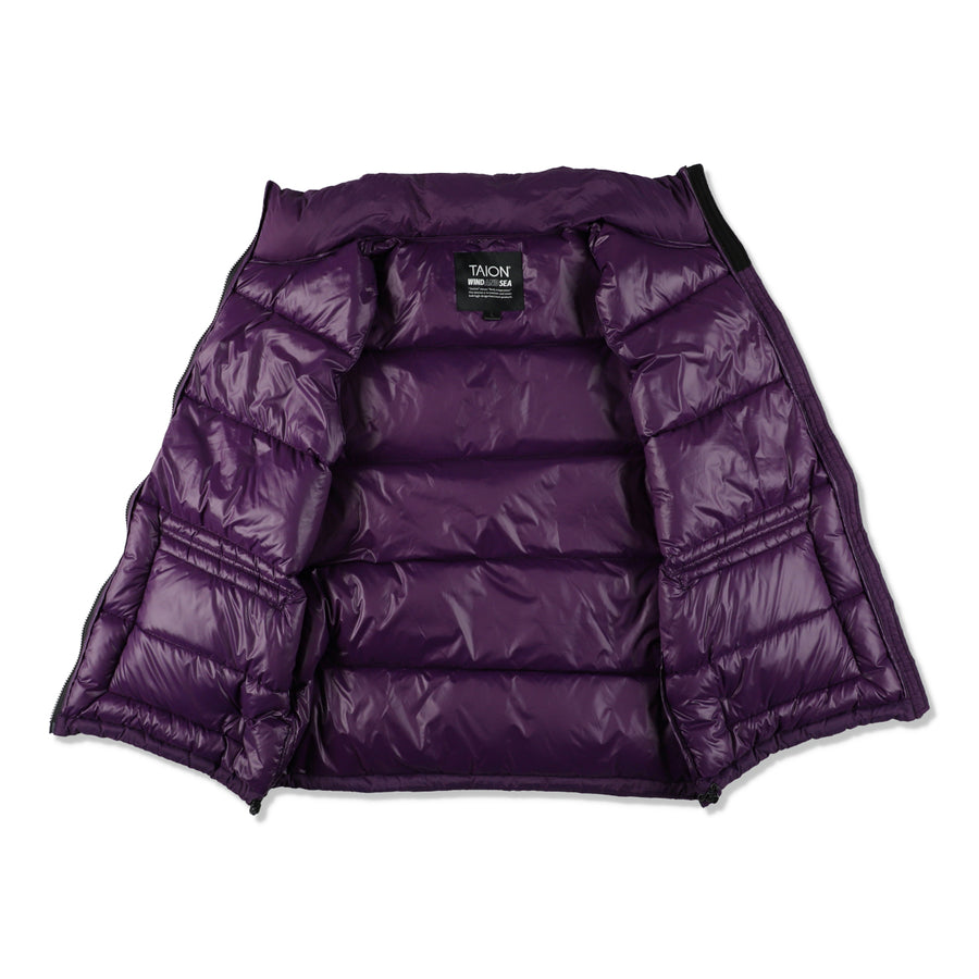 TAION x WDS VOLUME DOWN VEST / D_PURPLE