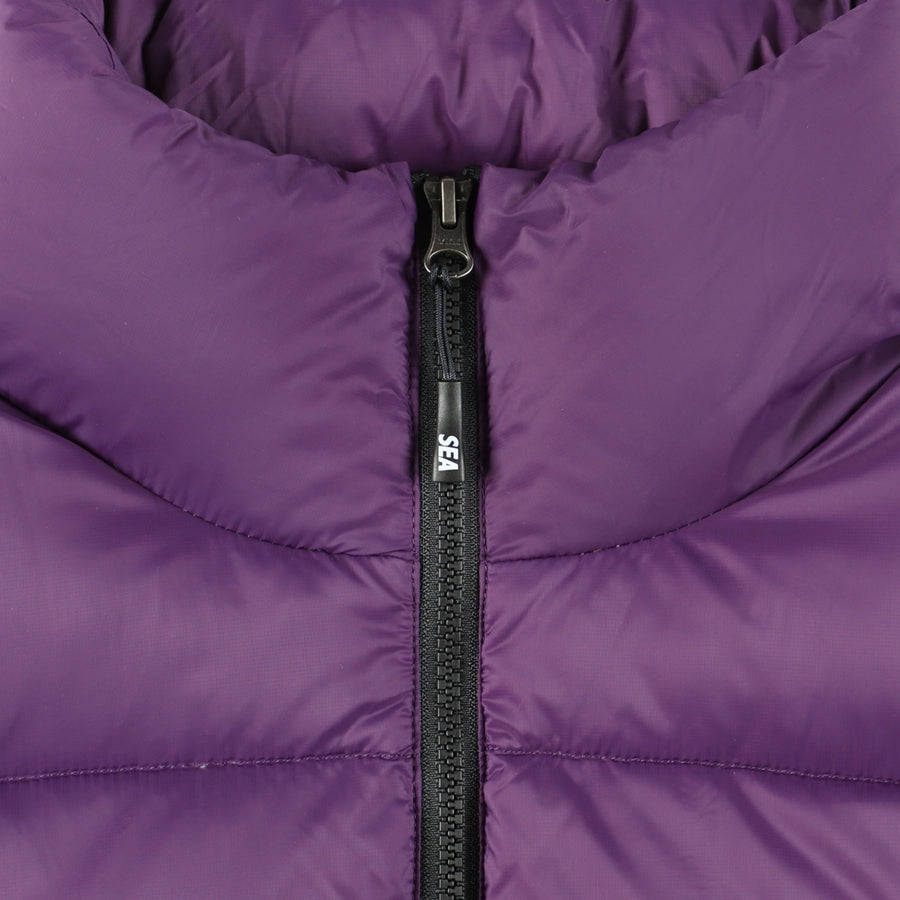 TAION x WDS VOLUME DOWN VEST / D_PURPLE