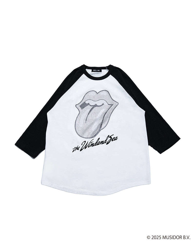 The Rolling Stones x WDS Raglan Sleeve Rhine Stones Tee
