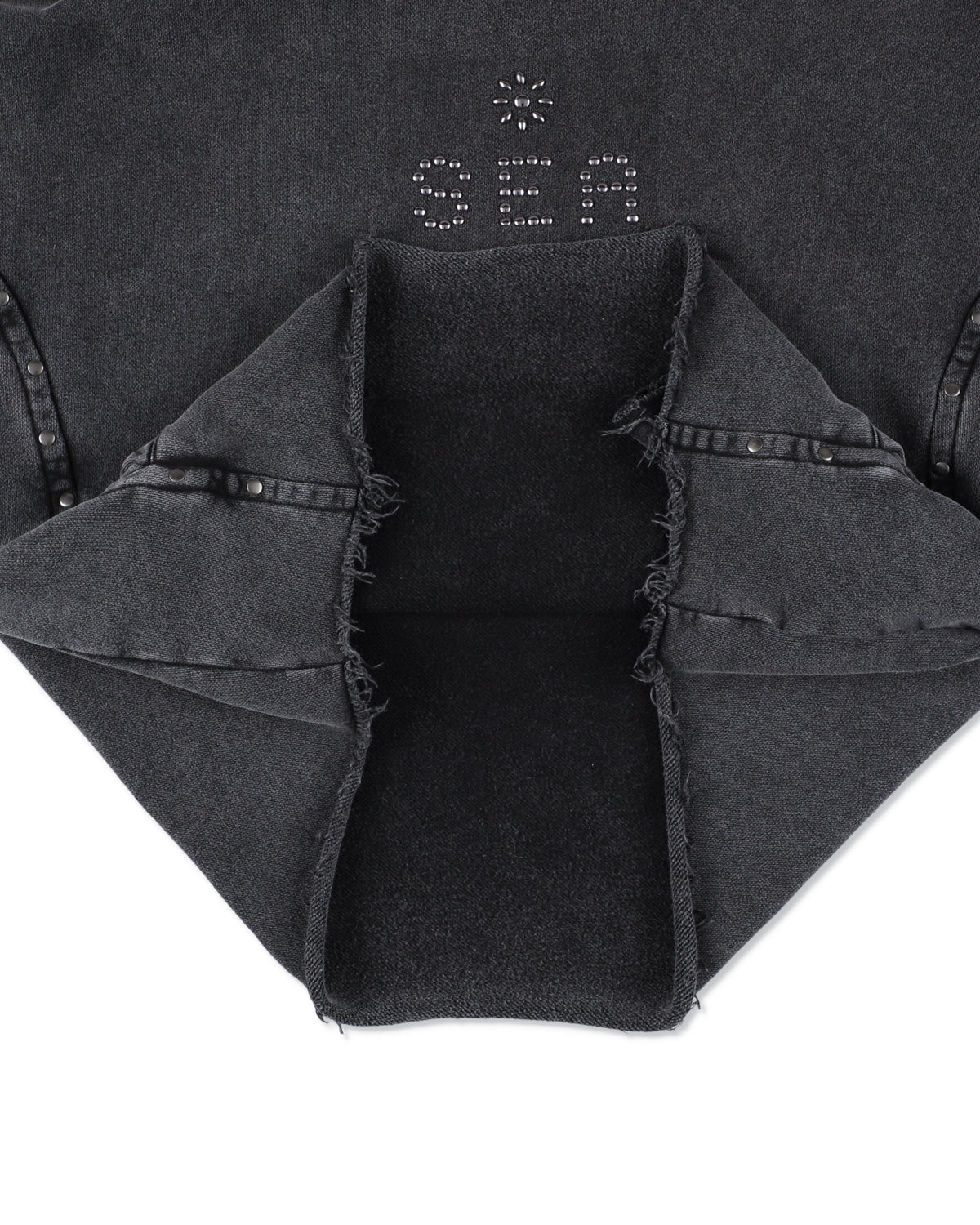 The Rolling Stones x WDS Studs＆Rhine Stones Logo Hooded sweatshirt