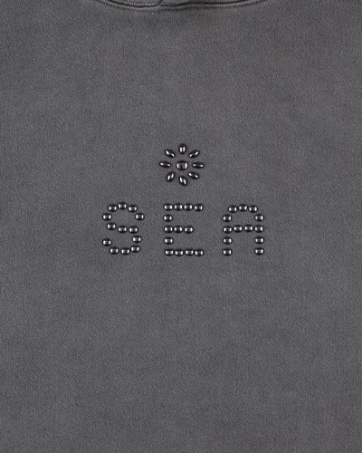 The Rolling Stones x WDS Studs＆Rhine Stones Logo Hooded sweatshirt