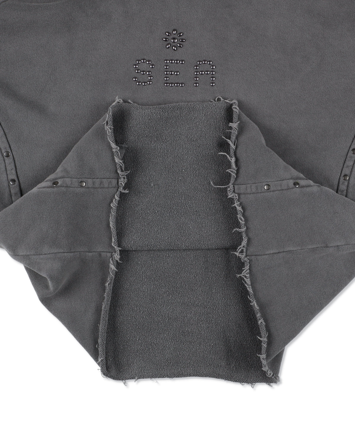 The Rolling Stones x WDS Studs＆Rhine Stones Logo Hooded sweatshirt