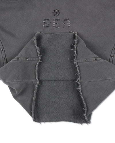 The Rolling Stones x WDS Studs＆Rhine Stones Logo Hooded sweatshirt