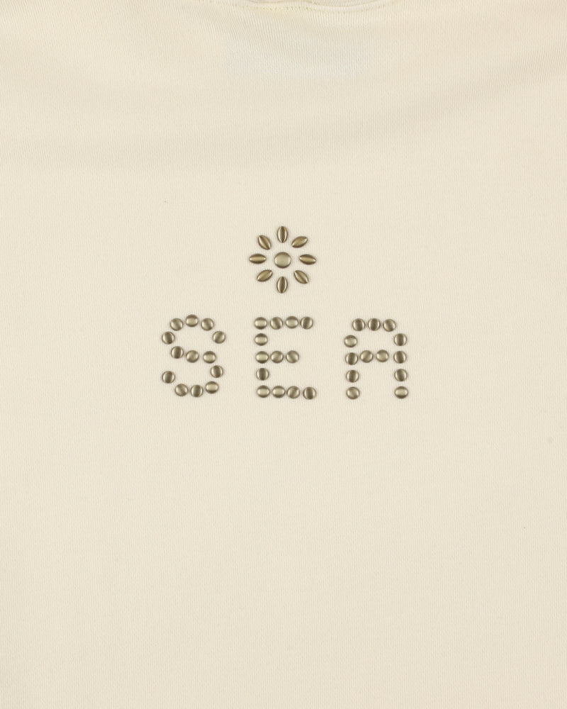 The Rolling Stones x WDS Studs＆Rhine Stones Logo Hooded sweatshirt