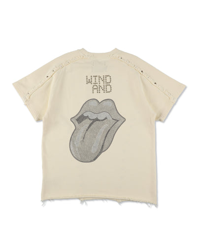 The Rolling Stones x WDS Studs＆Rhine Stones S/S Tee