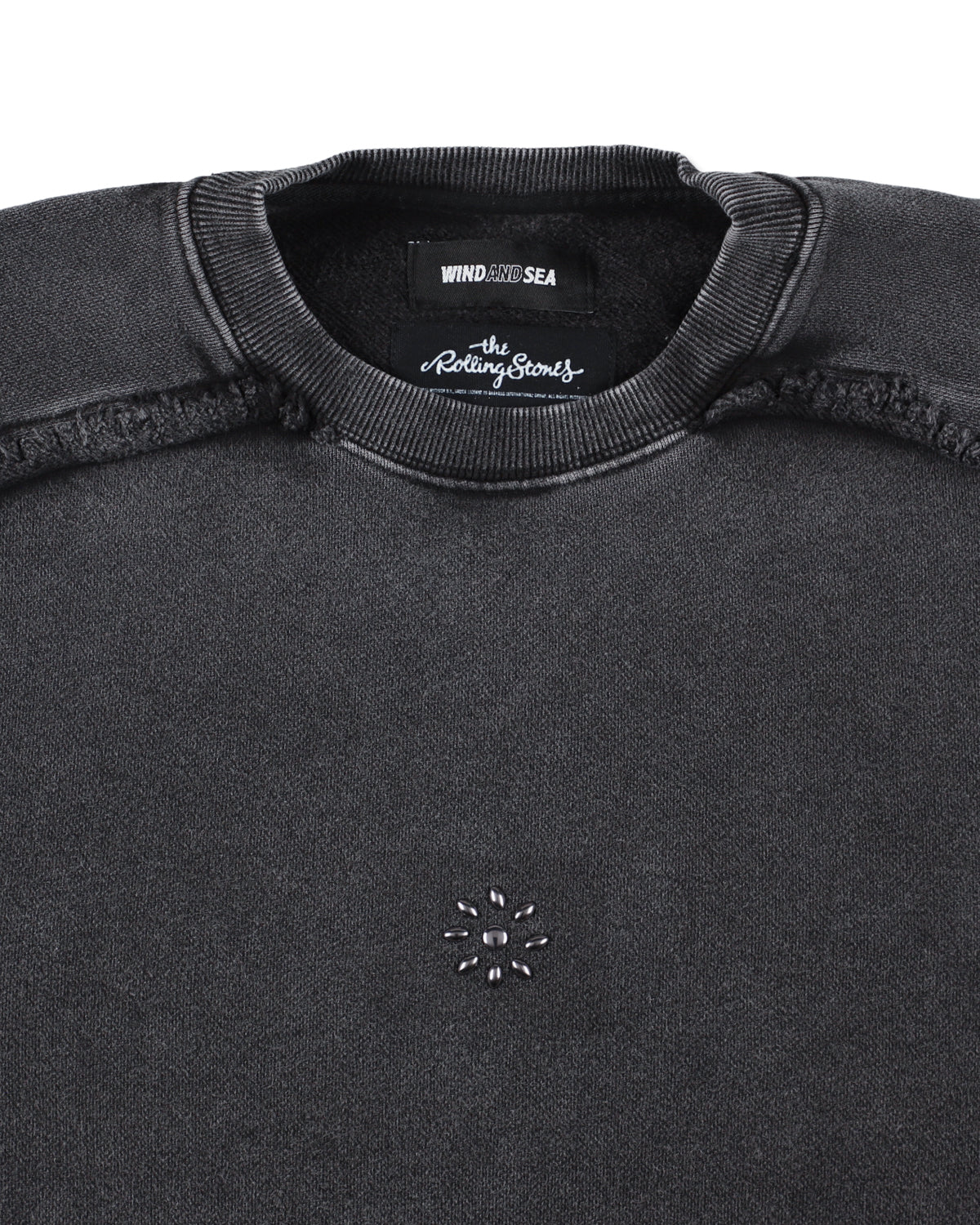 The Rolling Stones x WDS Studs＆Rhine Stones Crewneck Sweatshirt