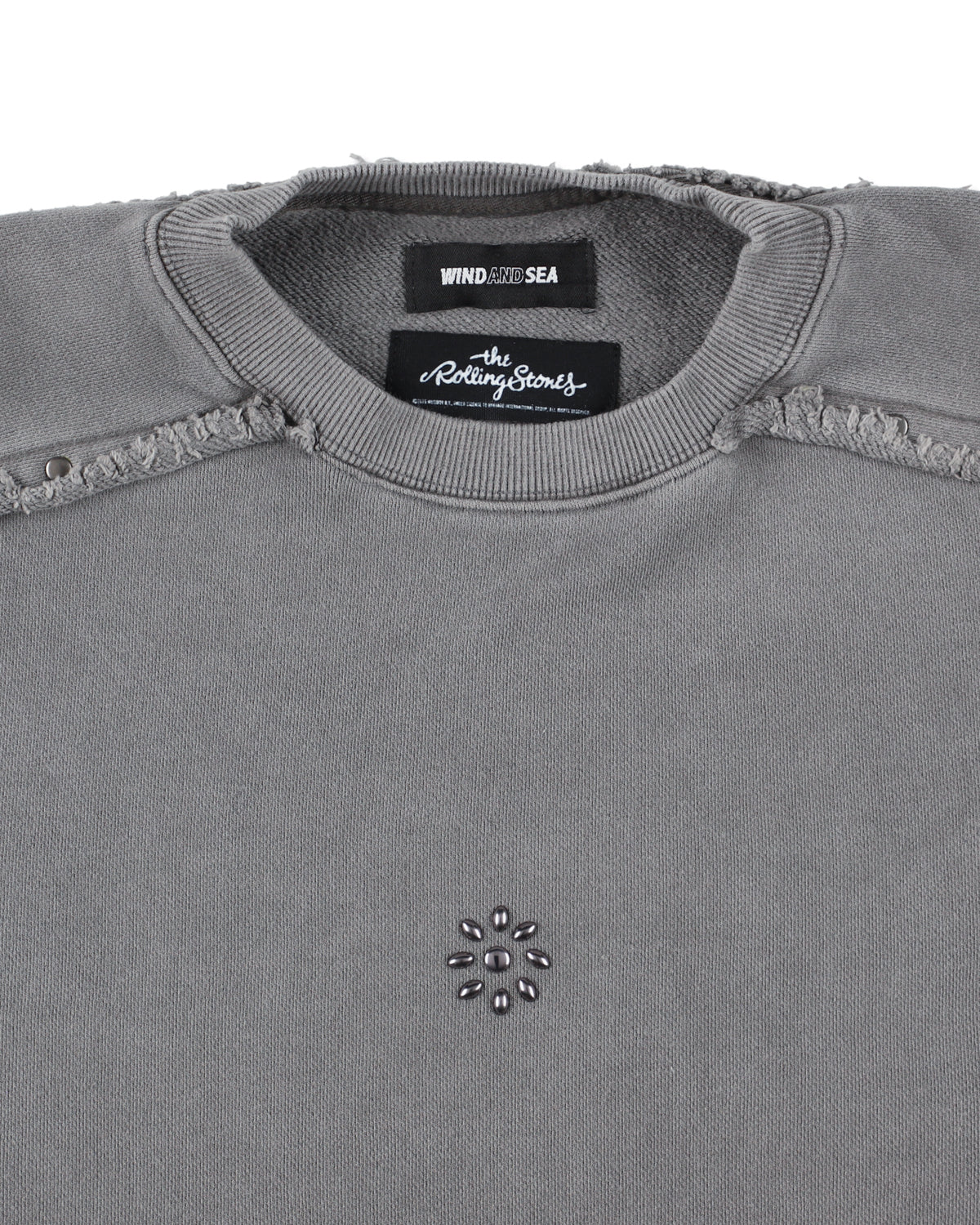 The Rolling Stones x WDS Studs＆Rhine Stones Crewneck Sweatshirt