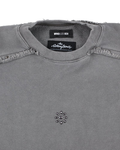 The Rolling Stones x WDS Studs＆Rhine Stones Crewneck Sweatshirt