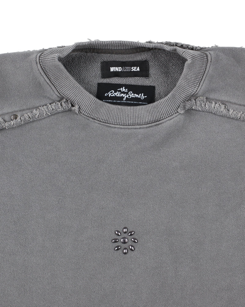 The Rolling Stones x WDS Studs＆Rhine Stones Crewneck Sweatshirt
