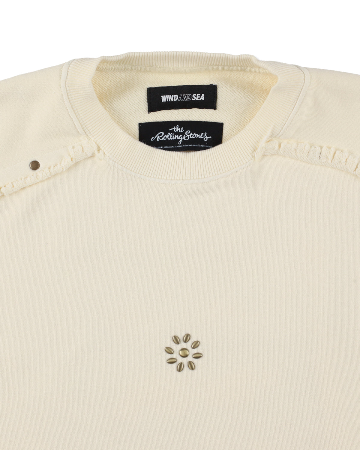 The Rolling Stones x WDS Studs＆Rhine Stones Crewneck Sweatshirt