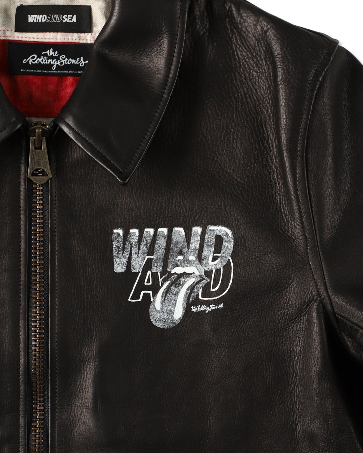 THE ROLLING STONES x WDS LEATHER JACKET – WIND AND SEA