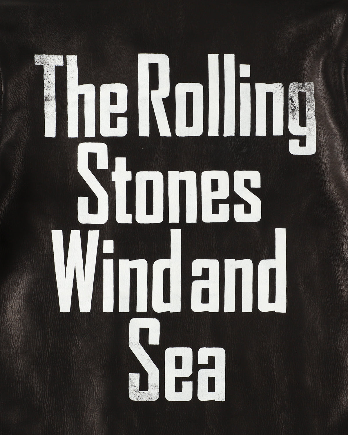 THE ROLLING STONES x WDS LEATHER JACKET – WIND AND SEA