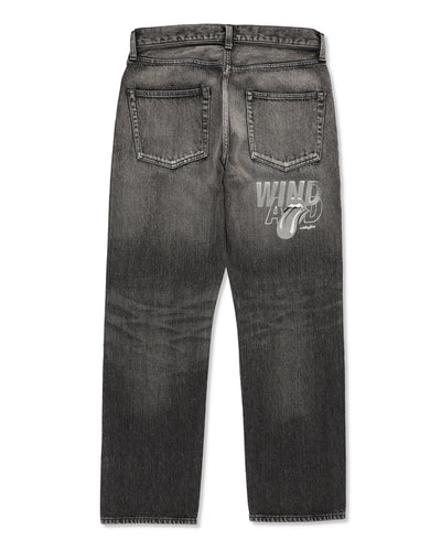 THE ROLLING STONES x WDS PRINTED DENIM PANTS
