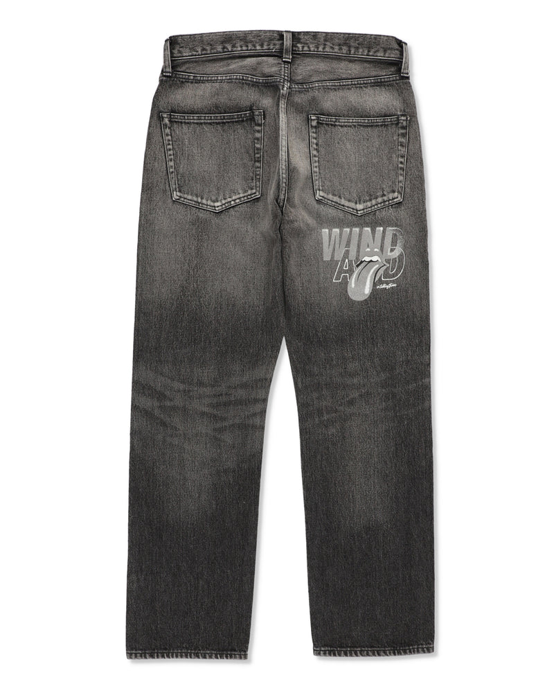 THE ROLLING STONES x WDS PRINTED DENIM PANTS
