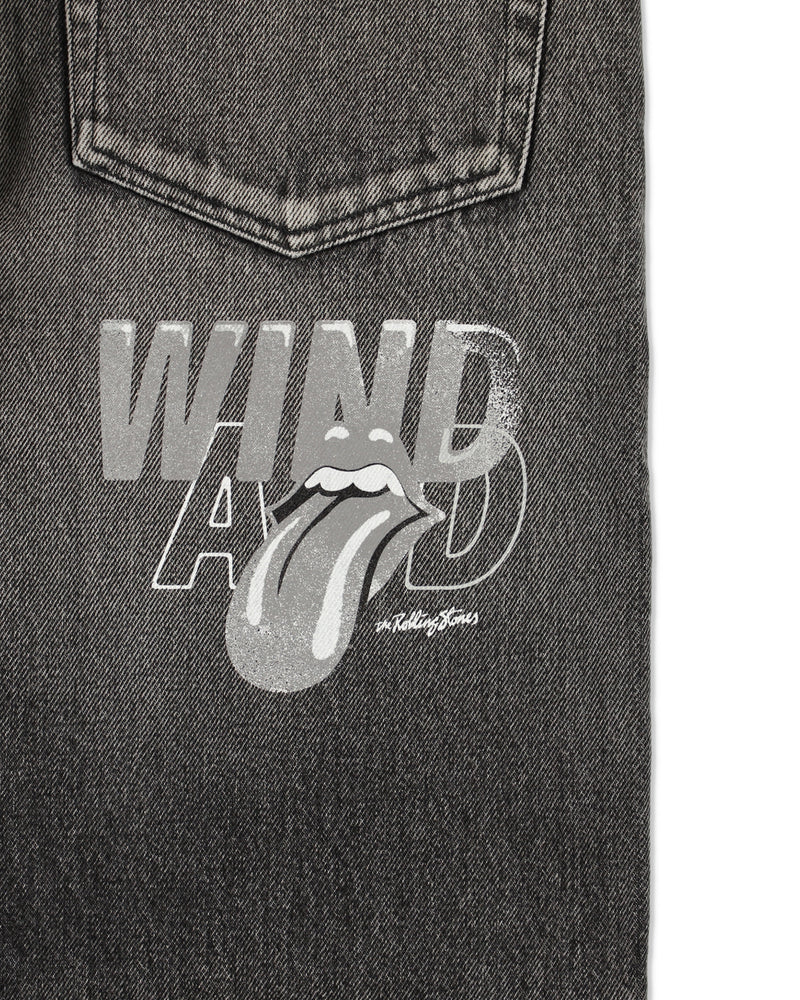 THE ROLLING STONES x WDS PRINTED DENIM PANTS