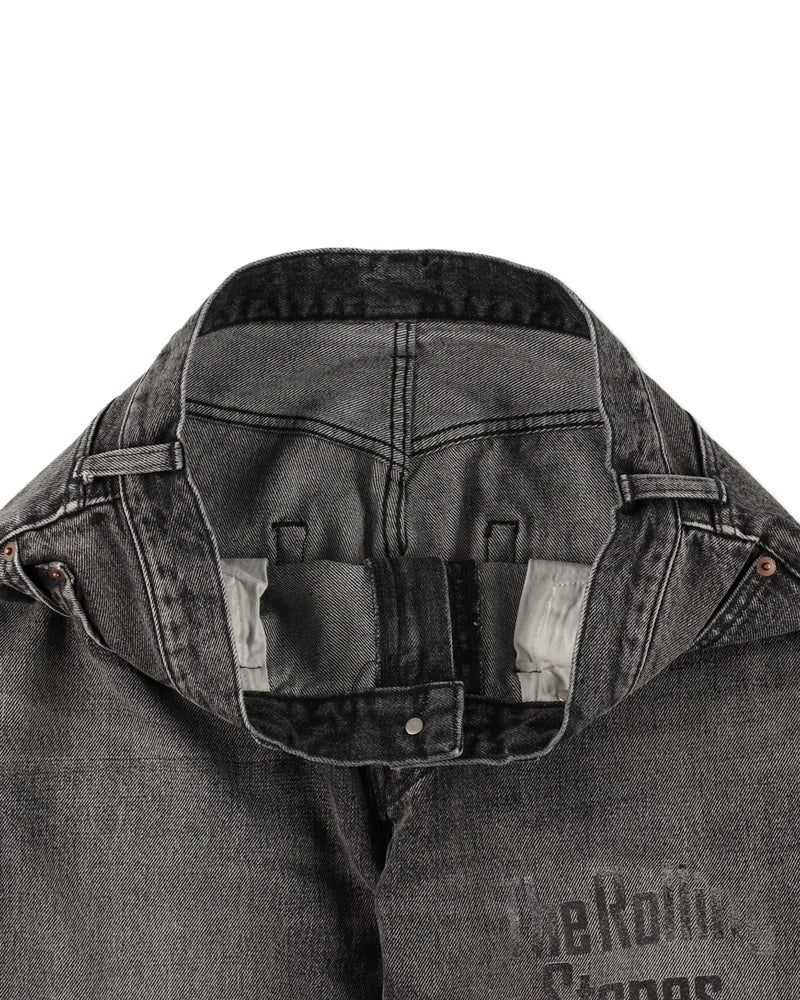 THE ROLLING STONES x WDS PRINTED DENIM PANTS