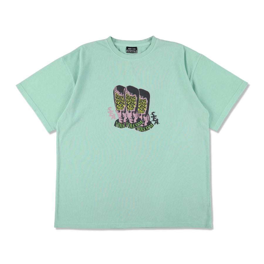 VOLCOM x WDS Collaboration S/S Tee (Brain) / CELADON