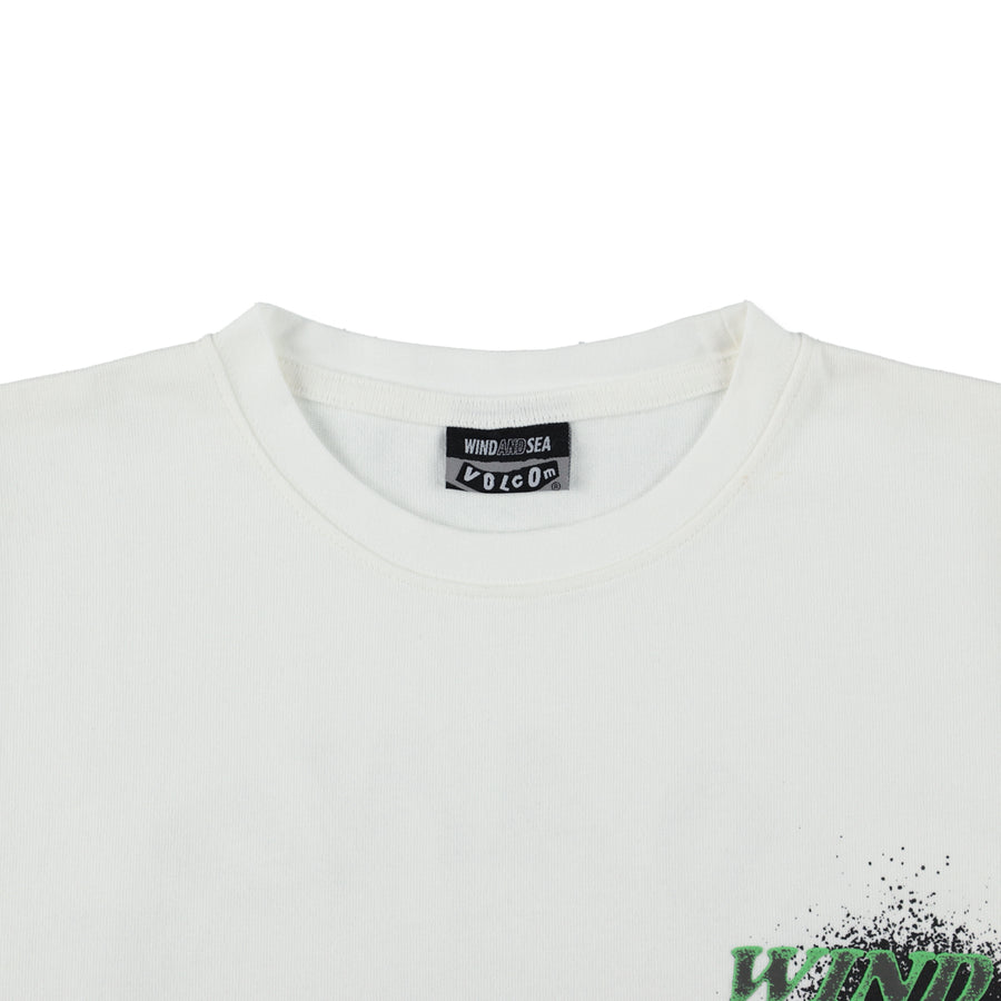 VOLCOM x WDS Collaboration S/S Tee (Circle Stone) / WHITE