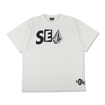 VOLCOM x WDS Collaboration S/S Tee (SEA Stone) / WHITE