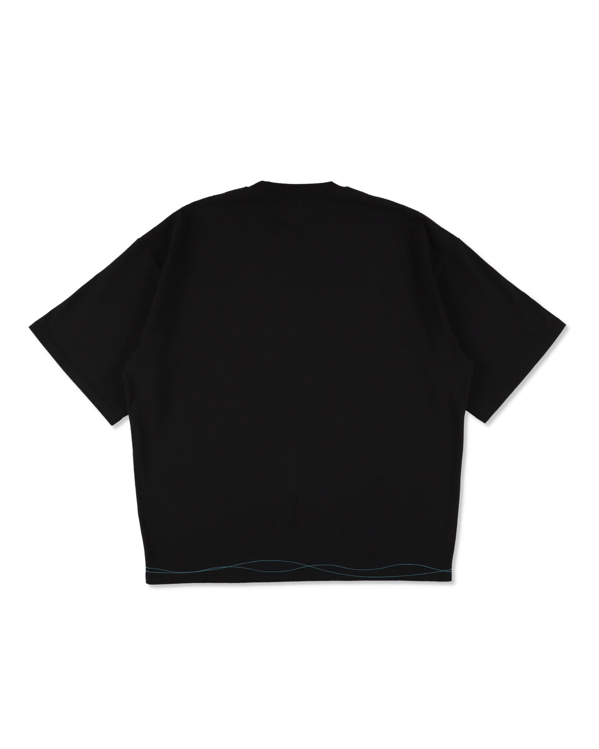 WAVE BLUE STITCH TEE