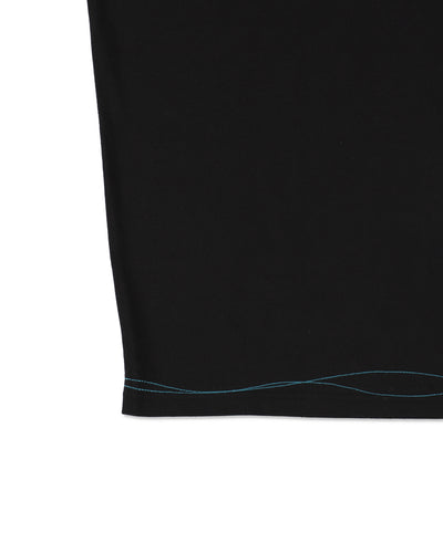 WAVE BLUE STITCH TEE
