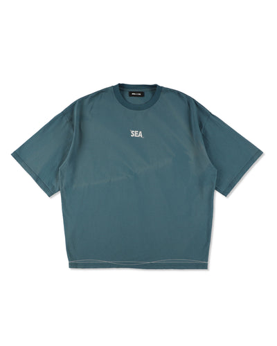 WAVE BLUE STITCH TEE