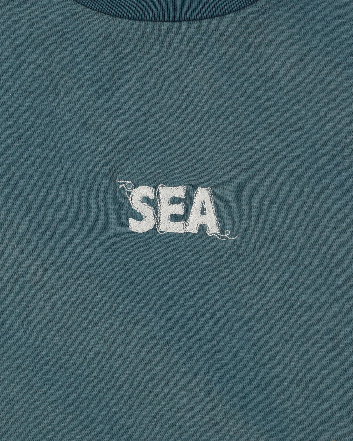 WAVE BLUE STITCH TEE