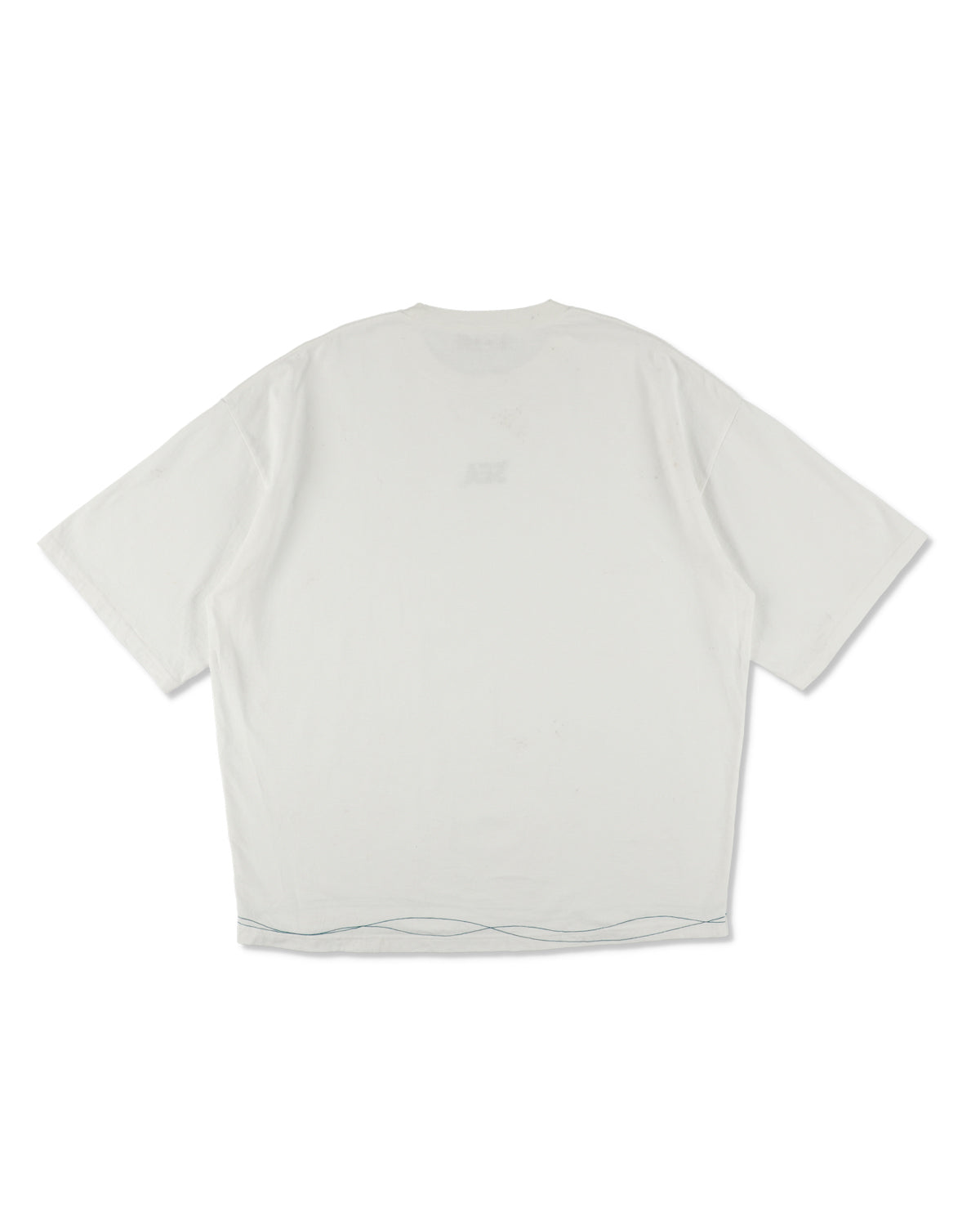 WAVE BLUE STITCH TEE